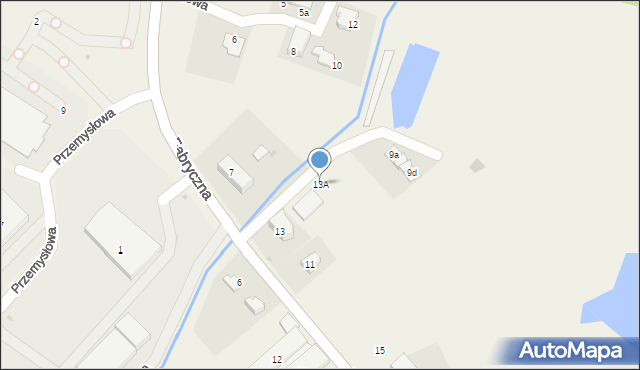 Pietrzykowice, Fabryczna, 13A, mapa Pietrzykowice