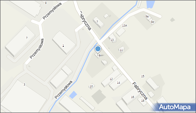 Pietrzykowice, Fabryczna, 8, mapa Pietrzykowice