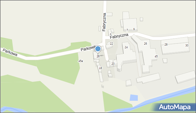 Piotrowice, Fabryczna, 16, mapa Piotrowice