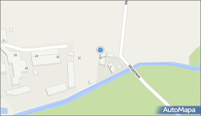 Piotrowice, Fabryczna, 34, mapa Piotrowice