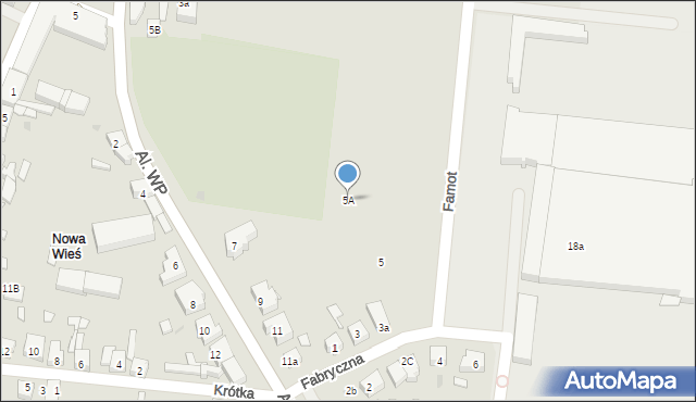 Pleszew, Fabryczna, 5A, mapa Pleszew