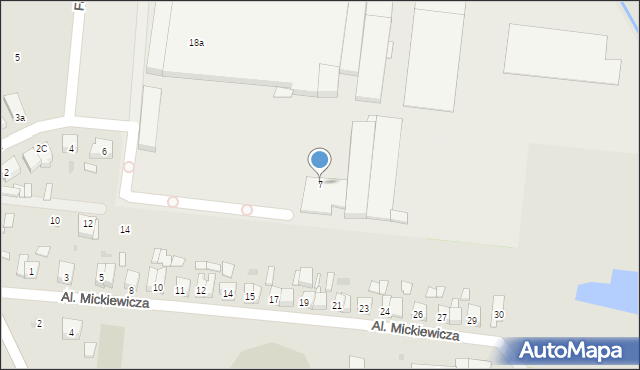 Pleszew, Fabryczna, 7, mapa Pleszew