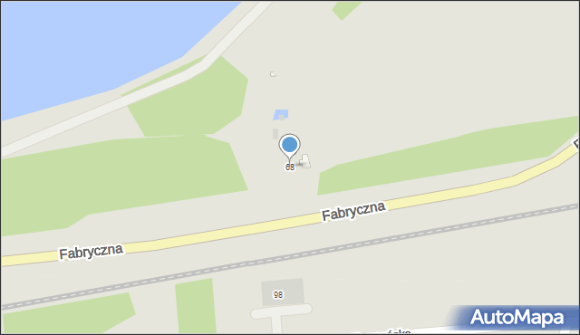 Pobiedziska, Fabryczna, 68, mapa Pobiedziska