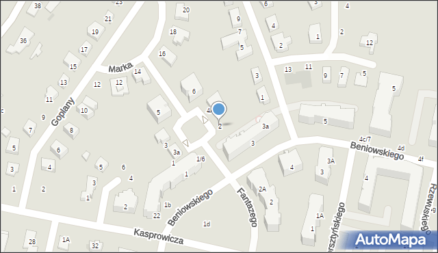 Pruszcz Gdański, Fantazego, 2, mapa Pruszcz Gdański