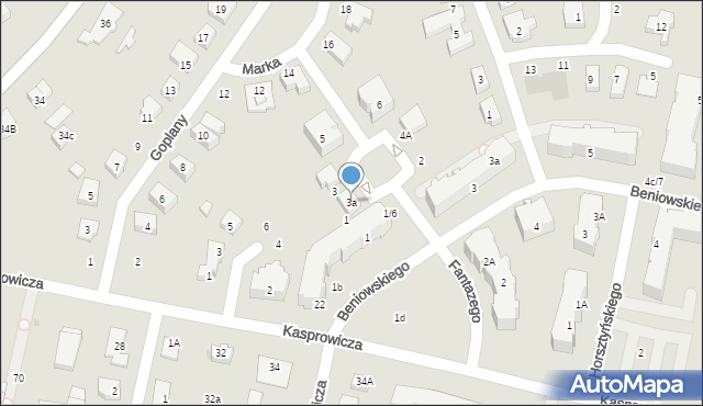 Pruszcz Gdański, Fantazego, 3a, mapa Pruszcz Gdański
