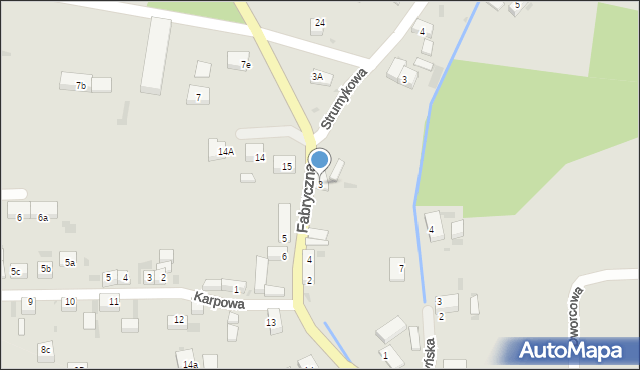 Przemków, Fabryczna, 3, mapa Przemków