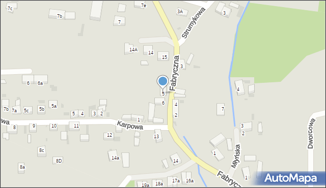 Przemków, Fabryczna, 5, mapa Przemków