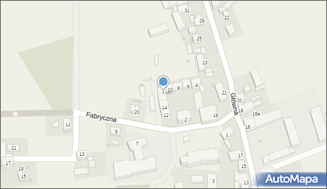 Przyłęk, Fabryczna, 18, mapa Przyłęk