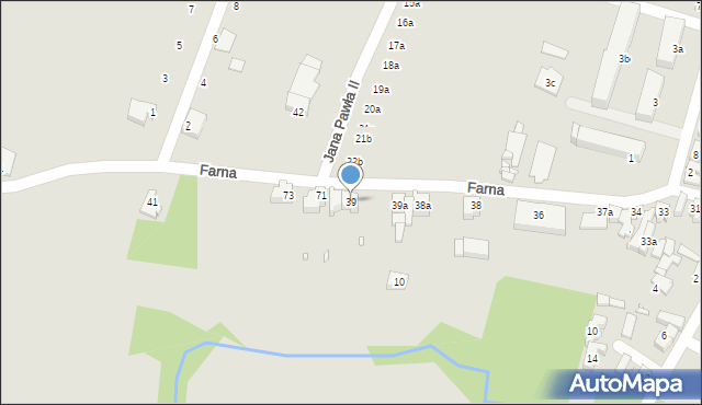 Pyzdry, Farna, 39, mapa Pyzdry