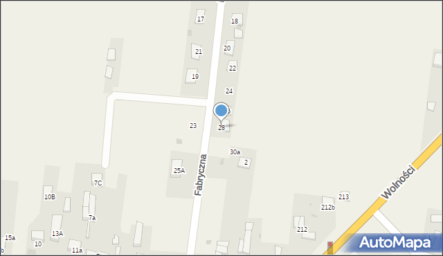 Rędziny, Fabryczna, 28, mapa Rędziny