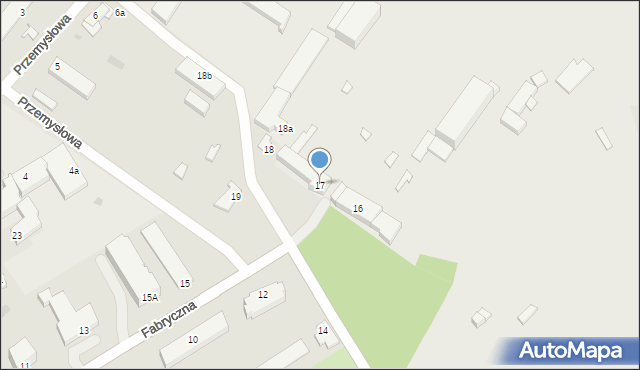 Rejowiec, Fabryczna, 17, mapa Rejowiec