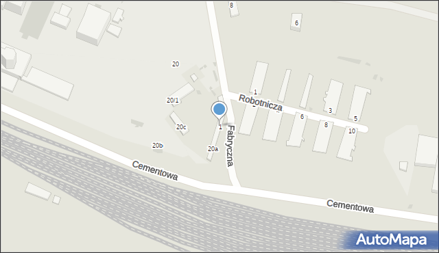 Rejowiec Fabryczny, Fabryczna, 1, mapa Rejowiec Fabryczny