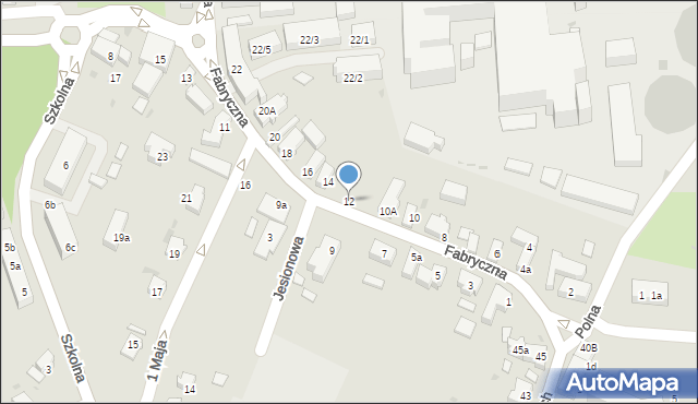 Siechnice, Fabryczna, 12, mapa Siechnice