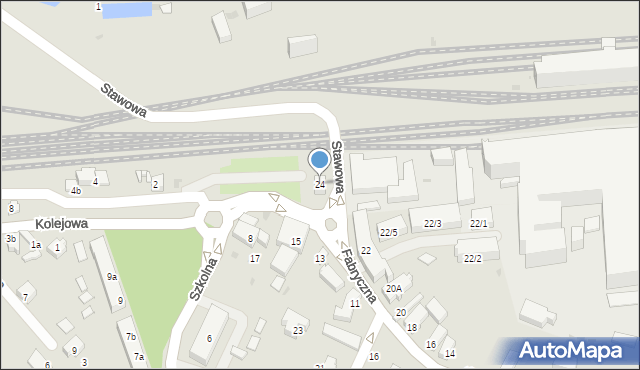 Siechnice, Fabryczna, 24, mapa Siechnice