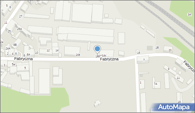 Siemianowice Śląskie, Fabryczna, 14b, mapa Siemianowice Śląskie