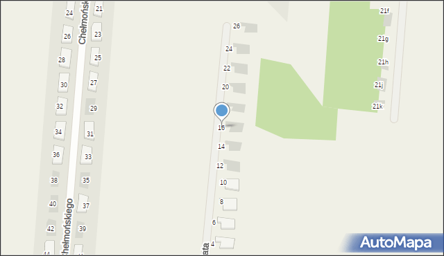 Skrzeszew, Fałata Juliana, 16, mapa Skrzeszew