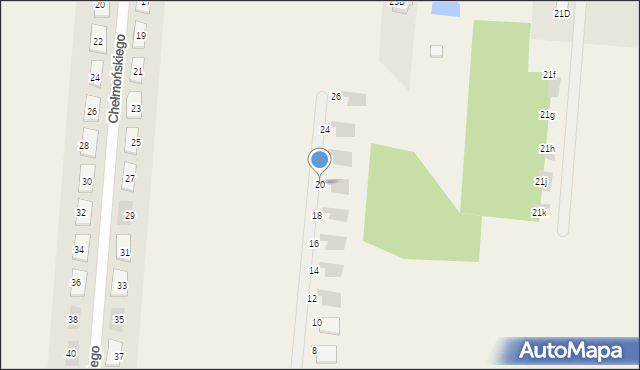 Skrzeszew, Fałata Juliana, 20, mapa Skrzeszew