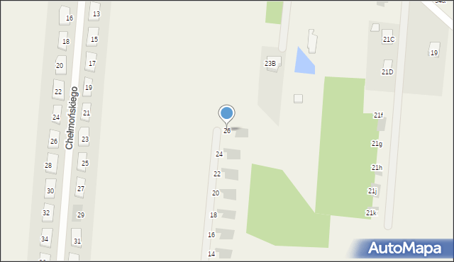 Skrzeszew, Fałata Juliana, 26, mapa Skrzeszew