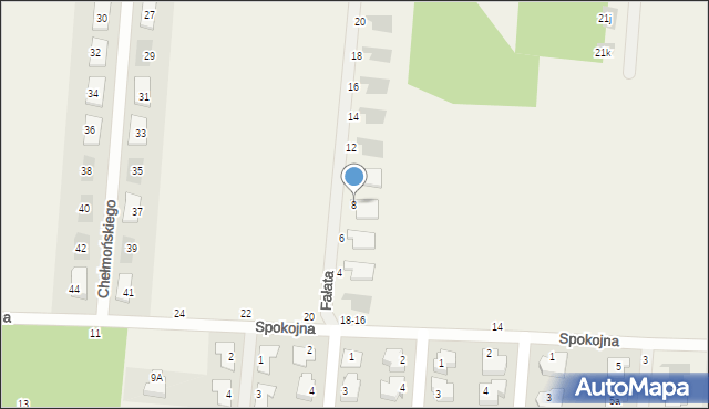 Skrzeszew, Fałata Juliana, 8, mapa Skrzeszew