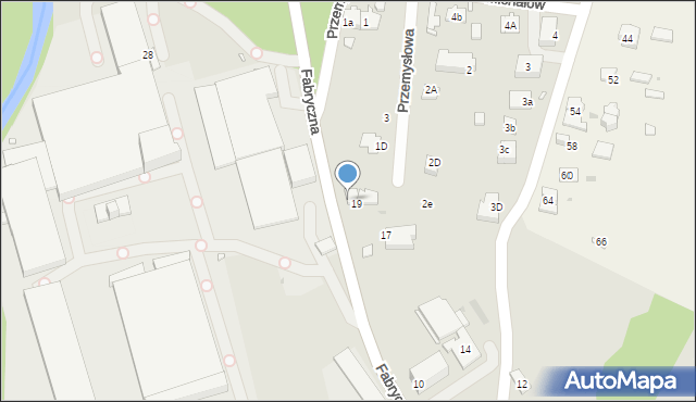 Sławków, Fabryczna, 9, mapa Sławków