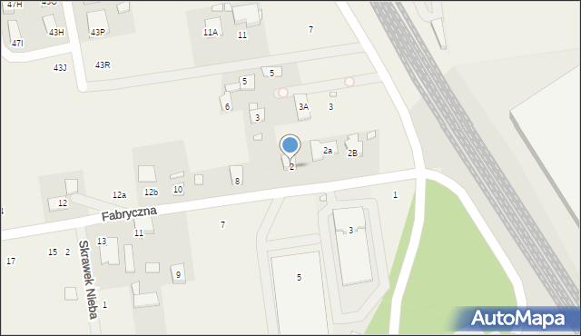 Stara Iwiczna, Fabryczna, 2, mapa Stara Iwiczna