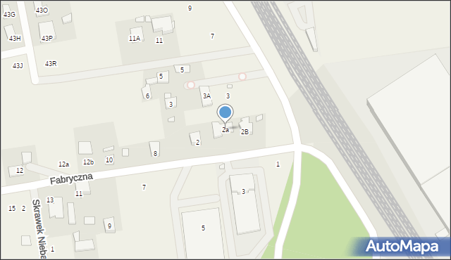 Stara Iwiczna, Fabryczna, 2a, mapa Stara Iwiczna