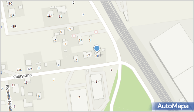 Stara Iwiczna, Fabryczna, 2B, mapa Stara Iwiczna