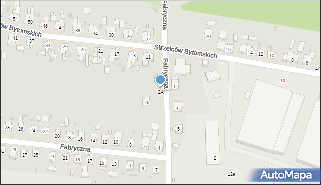 Strzelce Opolskie, Fabryczna, 2A, mapa Strzelce Opolskie