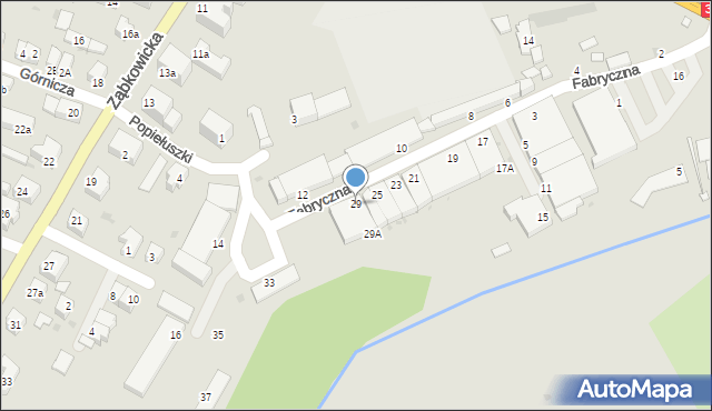 Strzelin, Fabryczna, 29, mapa Strzelin