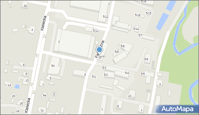 Suchedniów, Fabryczna, 5/10, mapa Suchedniów