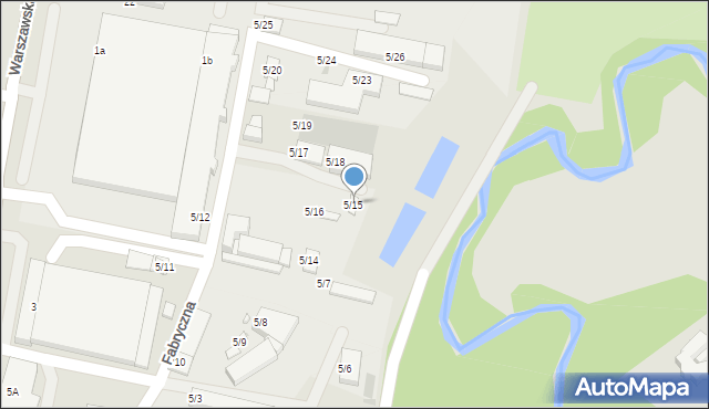 Suchedniów, Fabryczna, 5/15, mapa Suchedniów