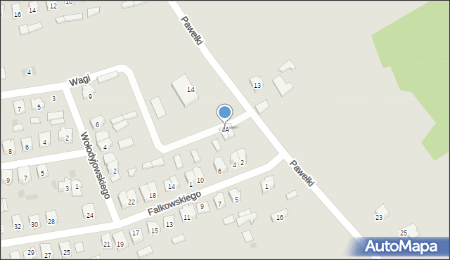 Szczuczyn, Falkowskiego Jakuba, 4A, mapa Szczuczyn