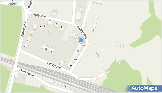 Szymiszów, Fabryczna, 22, mapa Szymiszów