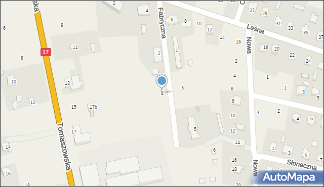 Tarnawatka-Tartak, Fabryczna, 4, mapa Tarnawatka-Tartak