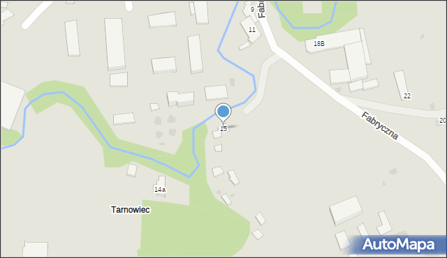 Tarnów, Fabryczna, 15, mapa Tarnów