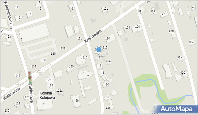 Tarnów, Fabryczna, 4, mapa Tarnów