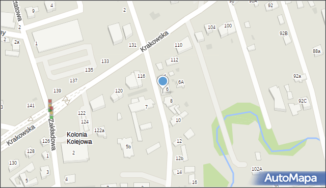 Tarnów, Fabryczna, 6/2, mapa Tarnów