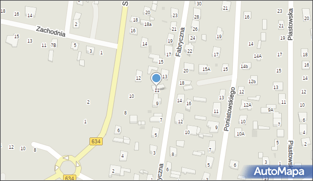 Tłuszcz, Fabryczna, 11, mapa Tłuszcz