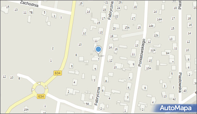 Tłuszcz, Fabryczna, 7a, mapa Tłuszcz