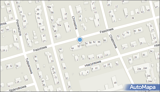 Toruń, Fasolowa, 52, mapa Torunia