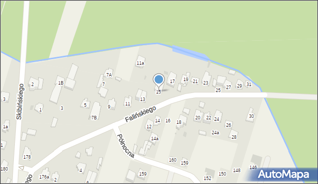 Truskaw, Falińskiego Piotra, 15, mapa Truskaw