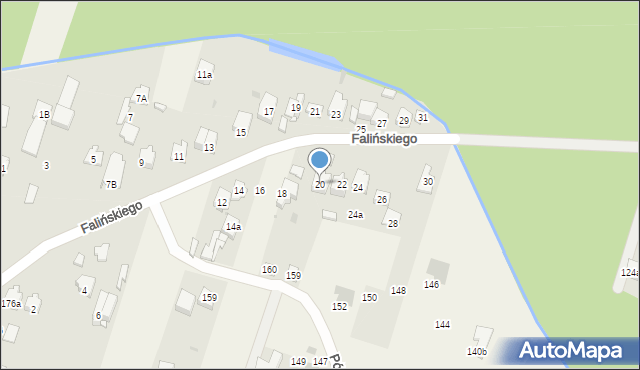 Truskaw, Falińskiego Piotra, 20, mapa Truskaw