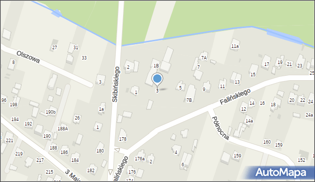 Truskaw, Falińskiego Piotra, 3, mapa Truskaw