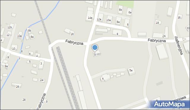 Trzebinia, Fabryczna, 3, mapa Trzebinia