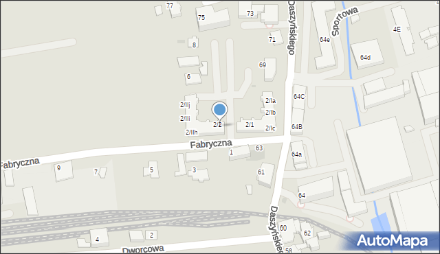 Ustroń, Fabryczna, 2i, mapa Ustroń