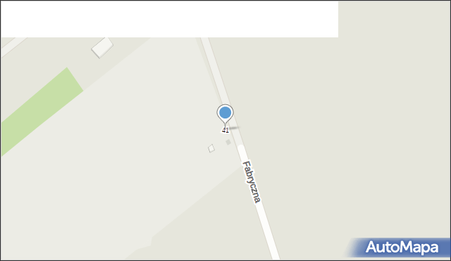Warka, Fabryczna, 41, mapa Warka
