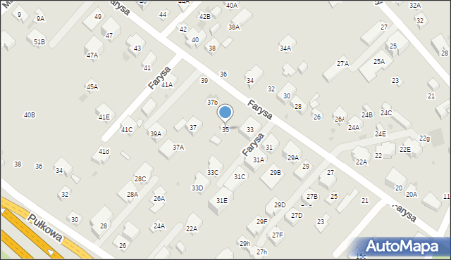 Warszawa, Farysa, 35, mapa Warszawy