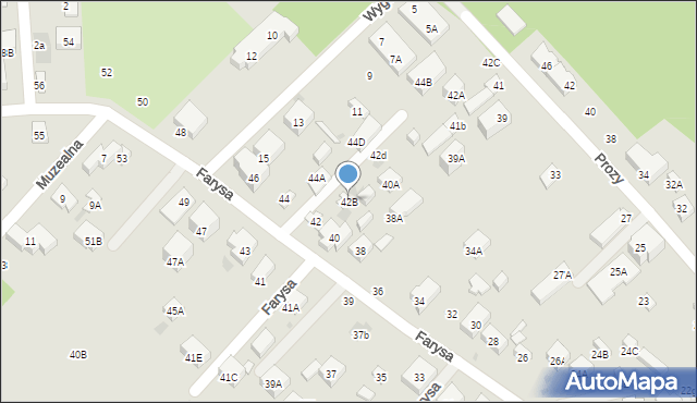 Warszawa, Farysa, 42B, mapa Warszawy