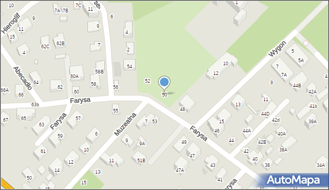 Warszawa, Farysa, 50, mapa Warszawy