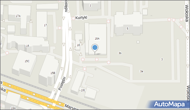 Warszawa, Fabryki Tewa, 3, mapa Warszawy